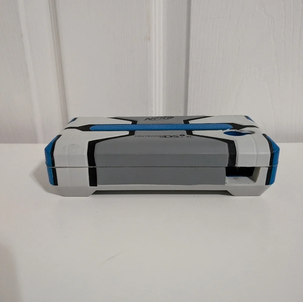 Nintendo DS XL Blue Nerf Case Stylus Game No Charger